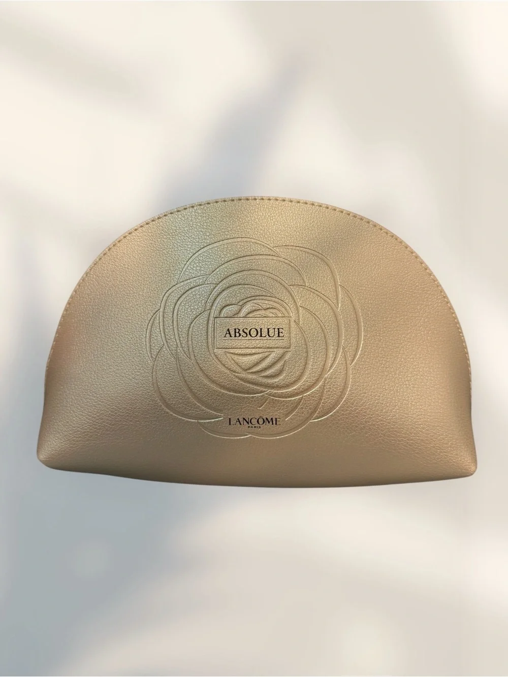 Lancôme Absolue Metallic Gold Cosmetic Pouch